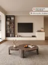 Bộ Tủ Kệ Tivi Kết Hợp Tủ Sách Vintage | TKTV001