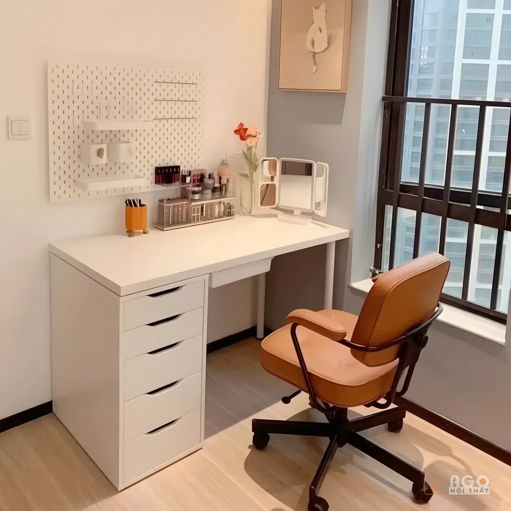 Bàn Làm Việc Phong Cách Ikea | IKEA01 (120cm, 1 Tủ)